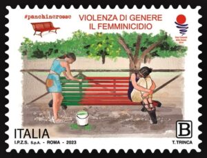 Violenza Emissione francobollo Poste