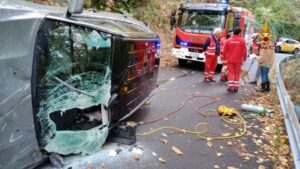 Incidente 1 stradale a Davagna sulle alture di Genova