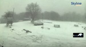 Neve sul Beigua cima