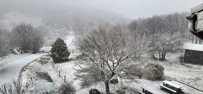 E’ arrivata la neve sul Monte Beigua e al Passo del Faiallo