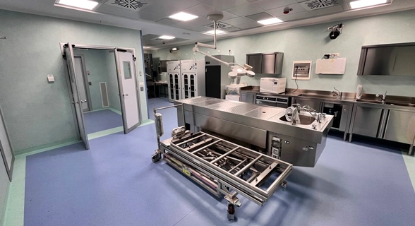 San Martino operativa la nuova sala autopsie che tutela il personale dalle malattie