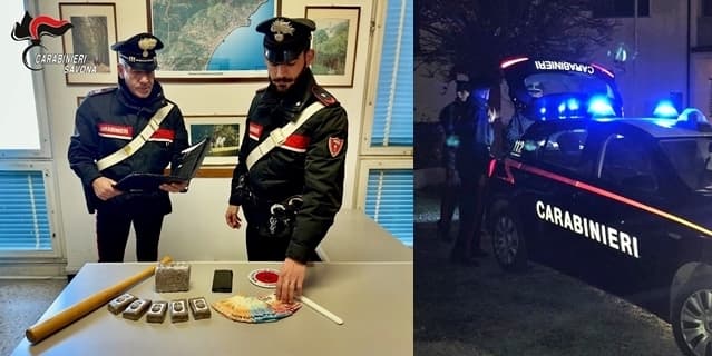 Sequestrato un chilo di droga, due arresti nel Ponente savonese