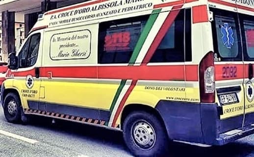 Ambulanza al Faraggiana di Albissola per un giocatore, 24enne al San Paolo