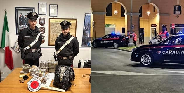 Fermato un 42enne con 9 chili di droga, arrestato nell’imperiese