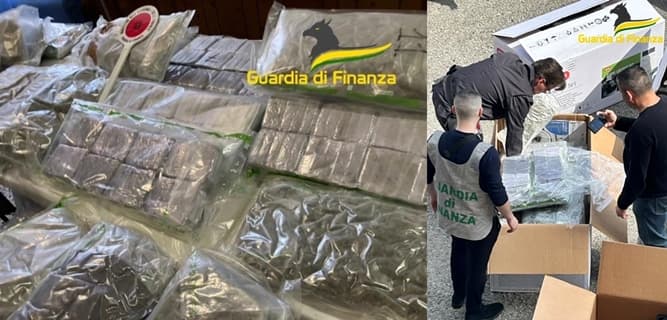 Bloccato alla frontiera di Ventimiglia con 61 kg di droga, arrestato