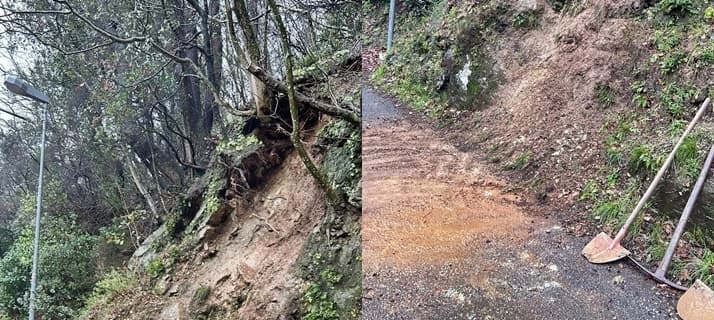 Savona chiusa via Molinero causa movimento franoso