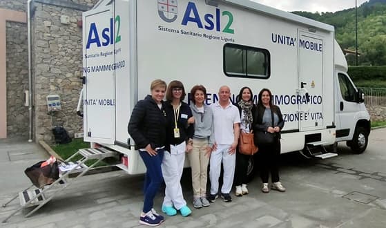 Asl2 ambulatorio mobile mammografico nei paesi del savonese