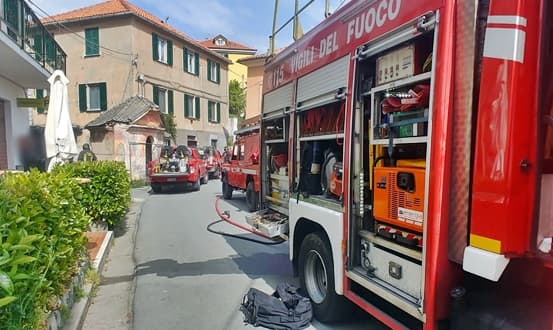 Incendio a Stella San Martino al panificio artigianale