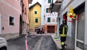 Incendio tetto a Rossiglione 2