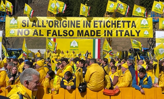 Coldiretti Savona mobilitata sul Brennero per difendere il prodotto italiano