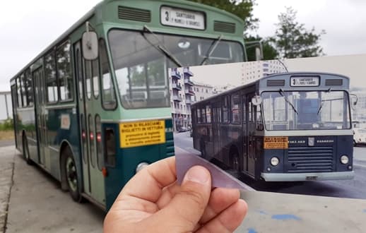 Autista di Tpl Linea Savona restaura vecchi bus, si vedono anche nelle serie Tv