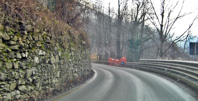 Incidente alla curva del Generale sulla SS334 del Sassello