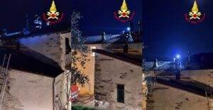 Fiamme ad un tetto in val Fontanabuona 10