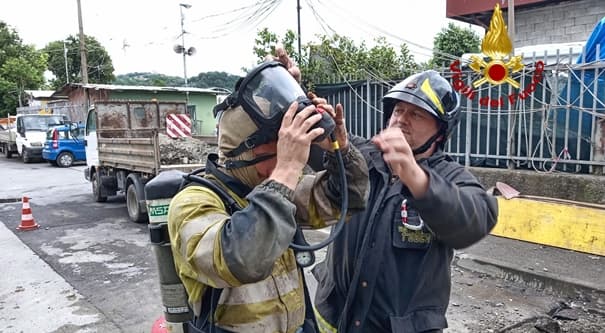 Genova fuga di gas in via al Santuario di Nostra Signora della Guardia