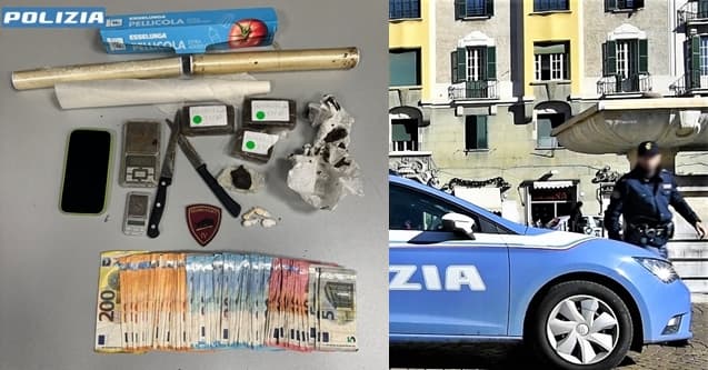 Genova un arresto e una denuncia per possesso di oltre 3 etti di droga