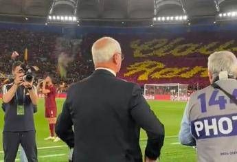 ‘Grande condottiero, romanista vero’: Ranieri, omaggio da brividi dell’Olimpico – Video