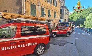 Incendio in una abitazione nel quartiere di Marassi 0