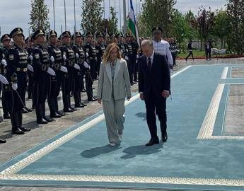 Meloni in Uzbekistan: “Samarcanda crocevia legami tra Europa e Asia”