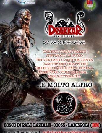 Drakkar Viking Fest, appuntamento a Ladispoli dal 27 al 29 giugno