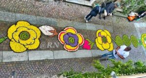 Infiorata Sassello 2024 contrada maestra a