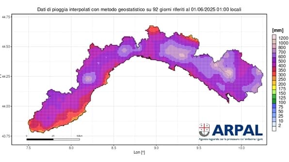 Liguria primavera 2025 umida e più calda della media