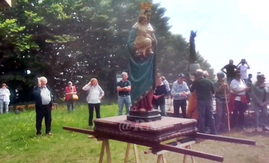La Madonna è nella sua chiesa alla cima del Beigua – VIDEO
