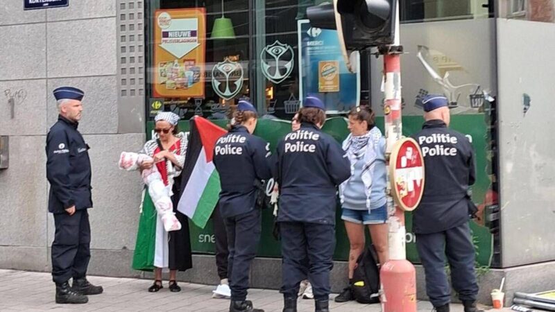 Protesta pro-Pal a Bruxelles, vernice contro negozi e tensioni con polizia