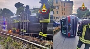 Si ribalta auto a Rapallo 4