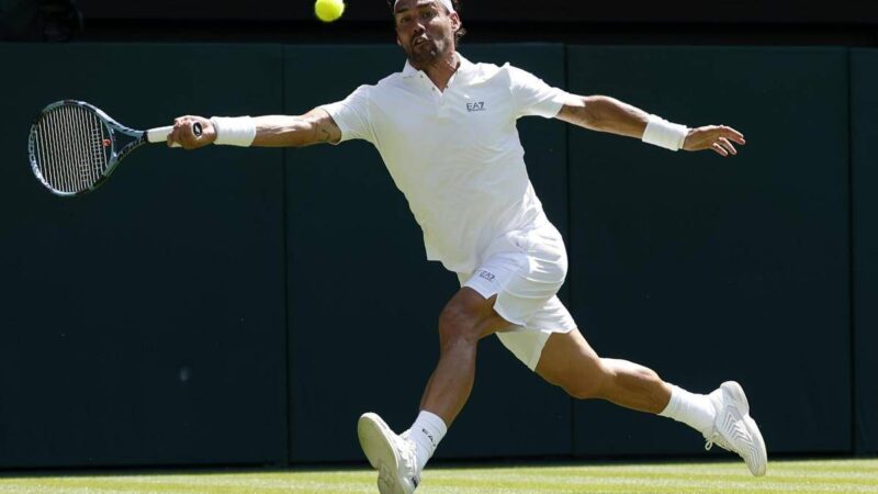 Wimbledon, Fognini lotta con Alcaraz: azzurro battuto al quinto set