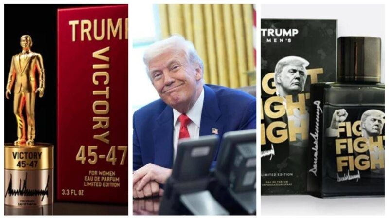 Trump lancia il ‘suo’ profumo Victory 45-47: quasi 250 dollari a boccetta