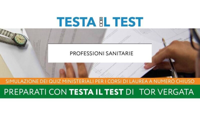 Università Tor Vergata, simulazione per aspiranti medici e odontoiatri con ‘Testa il Test’