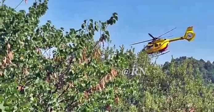Elisoccorso Grifo a Sassello per un malore, prima sembrava grave poi lieve