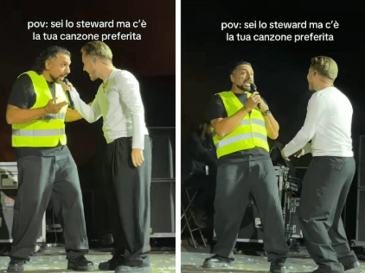 Alfa all’Arena di Verona, il duetto con lo steward diventa virale: “Ma la sai?” – Il video