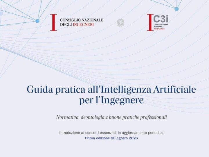 Cni, ecco la Guida pratica all’Ai per gli ingegneri