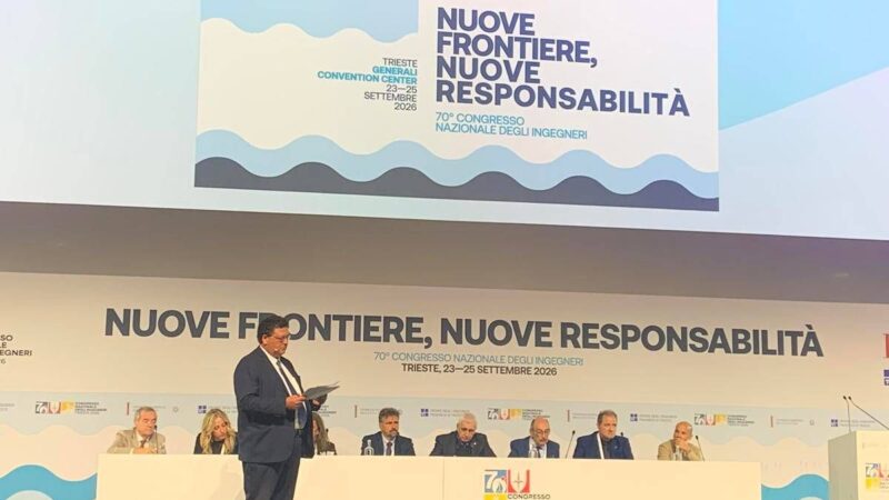 Congresso nazionale ingegneri nel 2027 a Roma