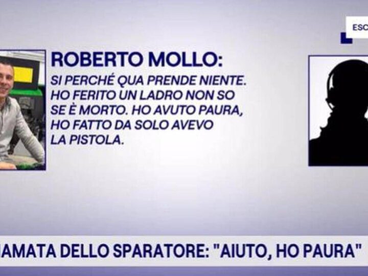 “Ho ferito un ladro, non so se è morto”, al Tg1 la telefonata al 112 del 35enne che ha sparato a Cuneo