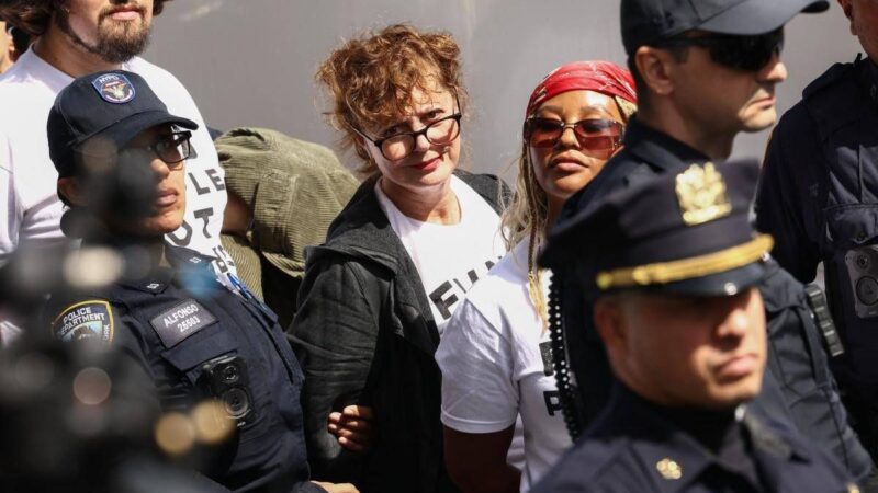 Susan Sarandon fermata a New York, protestava contro Netanyahu all’Onu