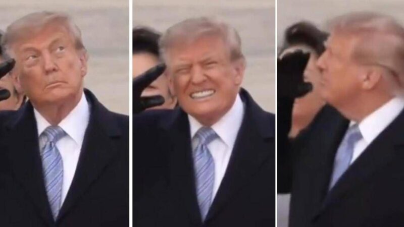 Trump accoglie Xi, passa il jet e il presidente americano ‘si spaventa’