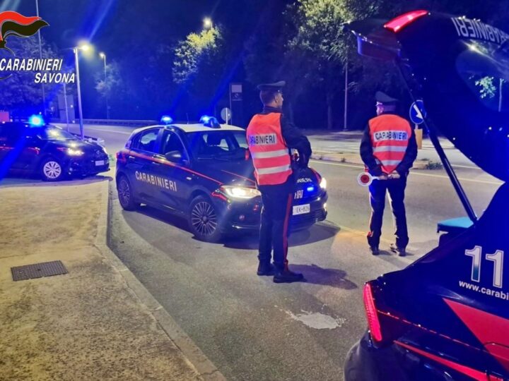 Attività dei carabinieri del Comando Provinciale di Savona