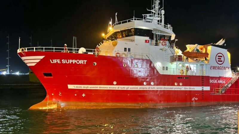 Comune di Genova mobilitato per l’attracco della nave umanitaria “Life Support”