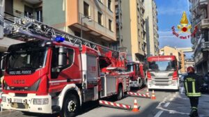 Incendio a Savona in via Torino 1d