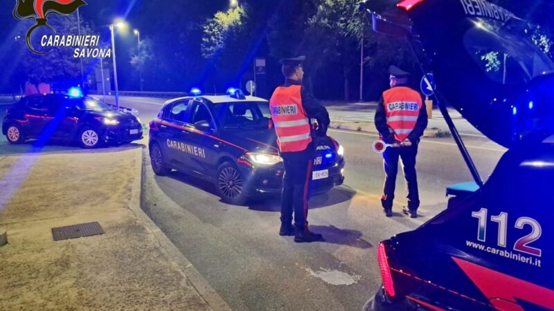 Intensa attività sul territorio delle Stazioni carabinieri del savonese