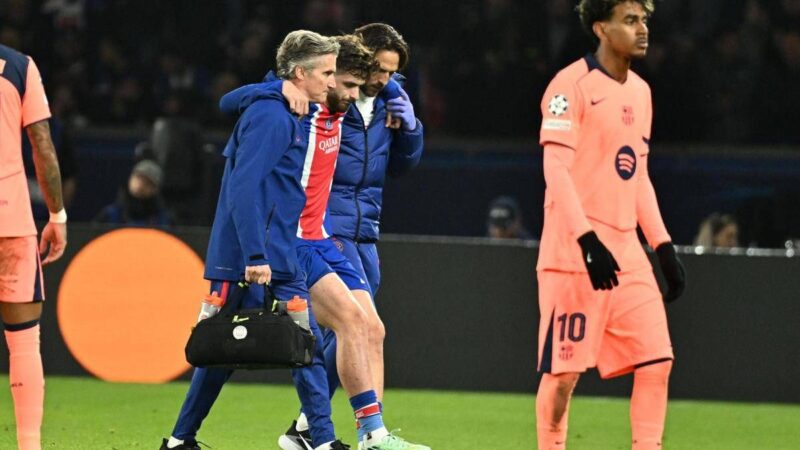 Psg doppia tegola, paura per Kvaratskhelia rischia il crociato, ko anche Dembélé
