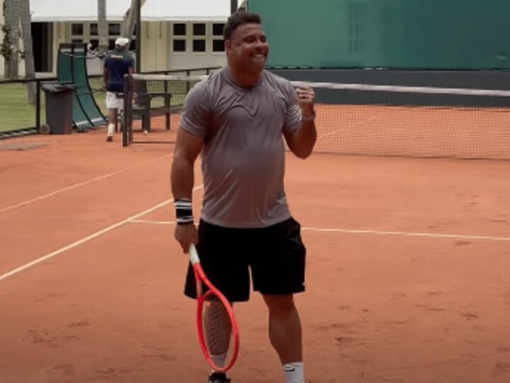 Ronaldo il Fenomeno sorprende anche nel tennis: il video in campo conquista pure Djokovic