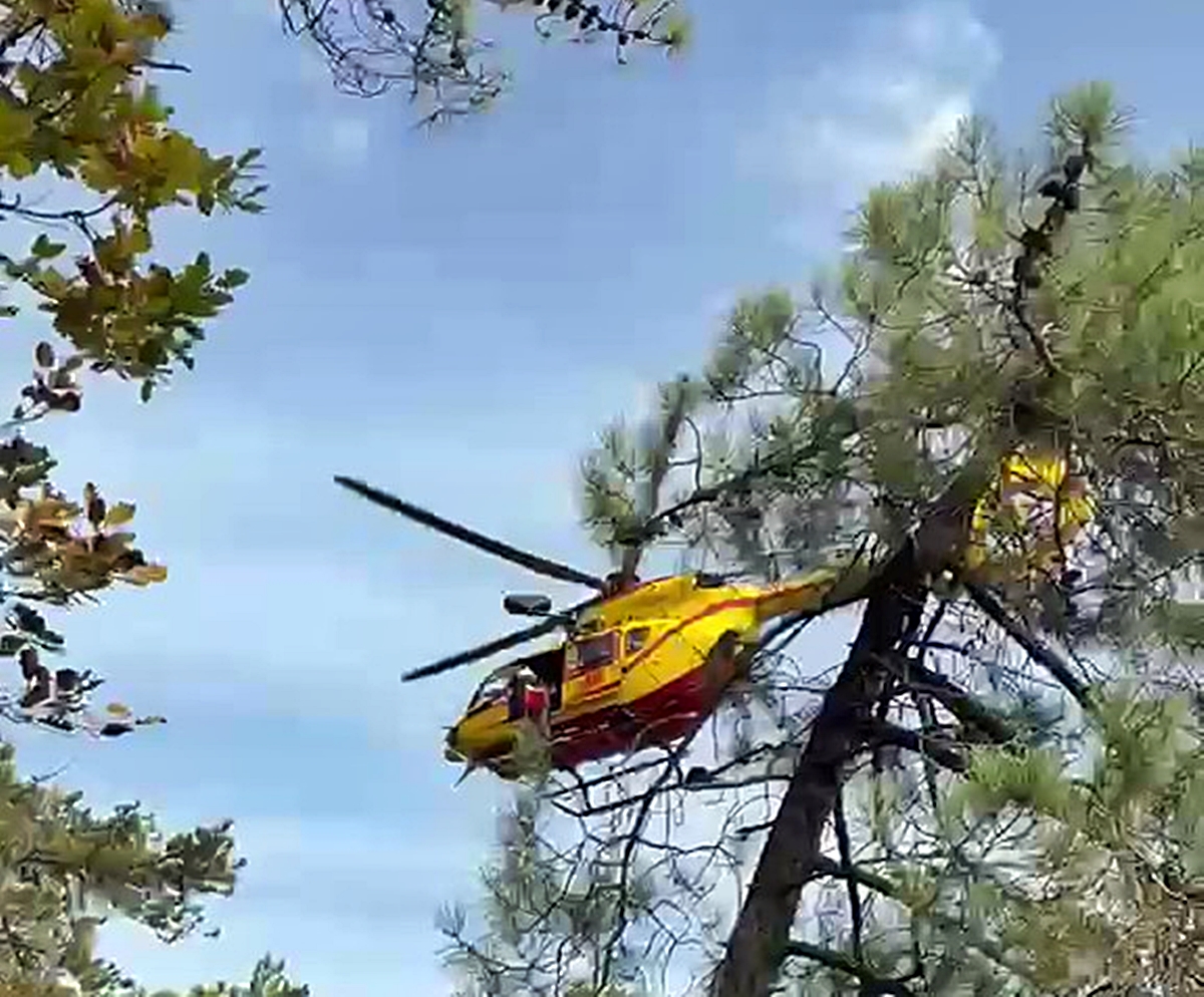 Uomo soccorso nella Foresta Deiva trasferito in elisoccorso – VIDEO